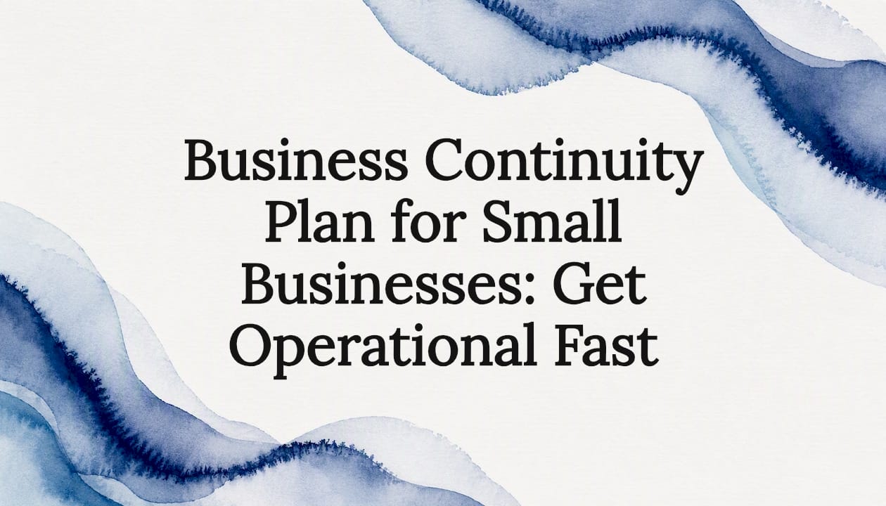 Business Continuity Plan for Small Businesses